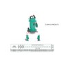 Bomba Shimge Submersível Qdx1.5-17 0,5cv Monofásico 220v Verde 220 (m) - 3