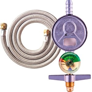 Kit 1,2m Mangueira Metálica Dako Registro 505Visor Aliança