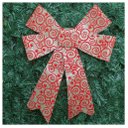 Ver imagem 2 de Kit 5 Enfeite Árvore Natal Laço Arabesco com Veludo 42 cm