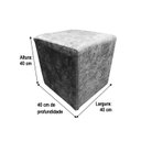 Ver imagem 4 de Puff Decorativo Preto 601 Alpoim