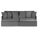 Ver imagem 4 de Sofá Modular Olinda 4 Lugares 2.30 MT com Molas Retrátil e Reclinável Veludo Nobre Sofatec
