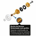 Ver imagem 5 de Kit c/ 10 Roldanas Tec Vidro 2125R6TV 6mm (sem Rolamento) Excêntricas Porta Box