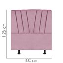 Ver imagem 2 de Cabeceira Estofada Bélgica 100cm Solteiro Para Cama Box Quarto Suede Rosa Bebê - Gat Magazine