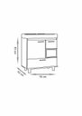 Ver imagem 5 de Gabinete Mariana C/pés 78 Cm - Fabribam