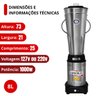 Liquidificador Industrial Comercial Baixa Rotação W 3500rpm 8l Bivolt - Spolu - 3