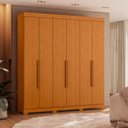 Ver imagem 2 de Guarda Roupa Vinci 6 Portas 3 Gavetas Quarto Cinamomo - Albatroz