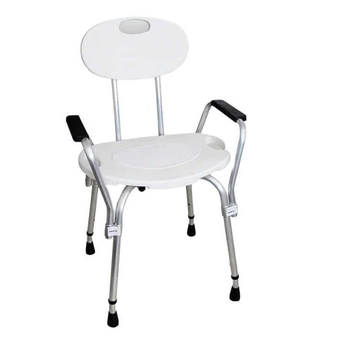 Cadeira para Banho com Encosto e Braco Mb