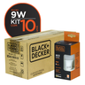 Kit 10 Lâmpadas LED 9W Black+Decker Bivolt Luz Amarela 3000K Black+ Decker Línea LED 9W - 2