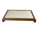 Ver imagem 1 de Bandeja Espelhada de Madeira Envernizada - Retangular para Lavabo 23x13 x3 | Casa Del Grande
