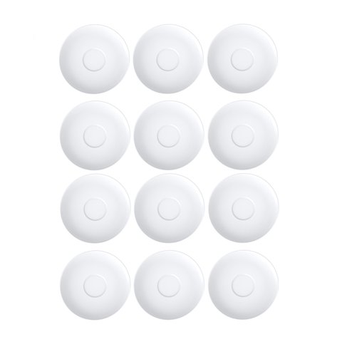 Jogo de Pires Chá Tramontina Paola em Porcelana 12 Peças 15cm