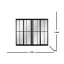 Ver imagem 4 de Janela de Alumínio de Correr 100x120x8cm 4 Folhas Vidro Liso Ecosul Esquadrisul