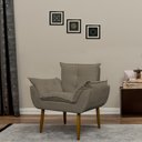 Ver imagem 7 de Poltrona Decorativa para Consultório Opala Suede Herrero Cappuccino