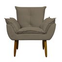 Ver imagem 2 de Poltrona Decorativa para Consultório Opala Suede Herrero Cappuccino