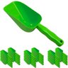 36x Pá Colher Dosadora para Gelo Pegador Cereais Ração Grãos - Verde - 1