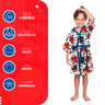 Kit Toalha + Roupão Personagem Felpudo Banho Praia Criança - 2