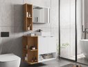 Ver imagem 3 de Conjunto Gabinete para Banheiro Ibiza Branco/naturalle - Bechara