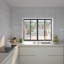 Ver imagem 3 de Janela de Alumínio de Correr 100x200x6cm 4 Folhas Vidro Liso Ecosul Esquadrisul