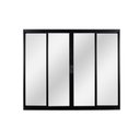 Ver imagem 1 de Janela de Alumínio de Correr 100x200x6cm 4 Folhas Vidro Liso Ecosul Esquadrisul