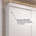 Ver imagem 5 de Guarda-roupa Infantil 2 Portas de Correr 100% MDF 140cm Lunara Espresso Móveis