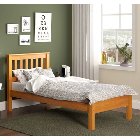 Cama Solteiro 706la Mel Acetinado Piratini com Colchão Ortobom