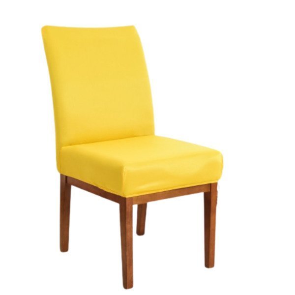 Kit 3 Forro para Cadeiras de Jantar Amarelo Linda - 1