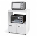 Ver imagem 1 de Balcão Cozinha para Forno Micro-ondas Multiuso Angel 02 Portas Branco - Abmaza