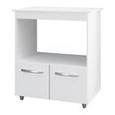 Ver imagem 6 de Balcão Cozinha para Forno Micro-ondas Multiuso Angel 02 Portas Branco - Abmaza