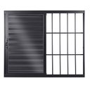 Ver imagem 1 de Janela de Alumínio Veneziana de Correr 120x150x12cm 3 Folhas Móveis Vidro Liso Topsul Esquadrisul