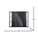 Ver imagem 3 de Janela de Alumínio Veneziana de Correr 120x150x12cm 3 Folhas Móveis Vidro Liso Topsul Esquadrisul