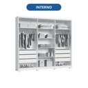 Ver imagem 6 de Guarda-roupa 6 Portas 6 Gavetas Brescia
