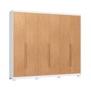 Ver imagem 3 de Guarda-Roupa 6 Portas 6 Gavetas Brescia Marrom/Branco Line/Cedro
