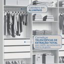 Ver imagem 6 de Guarda-Roupa 6 Portas 6 Gavetas Brescia Marrom/Branco Line/Cedro
