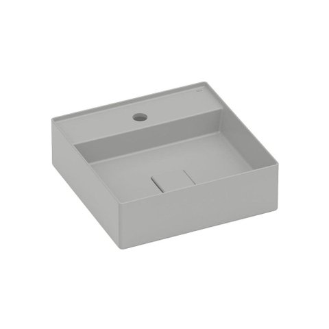Cuba de Apoio Roca Terra T9 40x40 A32787T070 Quadrada com Mesa Stone