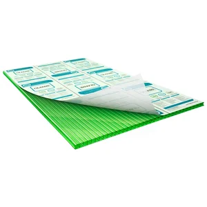 Chapa De Policarbonato Alveolar Verde 2,10x2,00 4 Milímetros