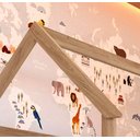 Ver imagem 6 de Cama Montessoriana Infantil Estilo Casinha 2 Gavetões 201cm Cor:aveiro Oak com Azul Secreto