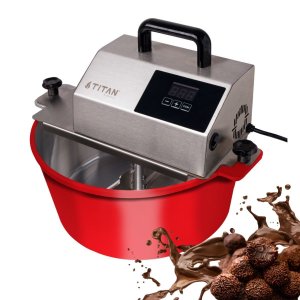 Panela Misturadora Profissional de Doces Zurique Titan Bivolt 10 Litros Vermelha