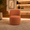 Ver imagem 2 de Poltrona Decorativa Bia Orgânica Boucle Recepção Sala Estar Quarto
