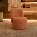 Ver imagem 1 de Poltrona Decorativa Bia Orgânica Boucle Recepção Sala Estar Quarto