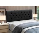 Ver imagem 5 de Cabeceira Baú de Cama Box Madeira Estofada Casal Madri:cinza