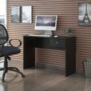 Ver imagem 1 de Mesa Escrivaninha Compacta com Gaveta Preto