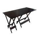 Ver imagem 1 de Mesa de Madeira Dobrável 120x70 com Mesa Aparador - Tabaco