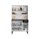 Ver imagem 4 de Cozinha Compacta em Aço com Tampo 6 Portas 1 Gaveta 105cm Rose Itatiaia 