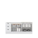 Ver imagem 4 de Cozinha Compacta Modulada 4 Portas 3 Gavetas Emily Branco/HP/Calcare