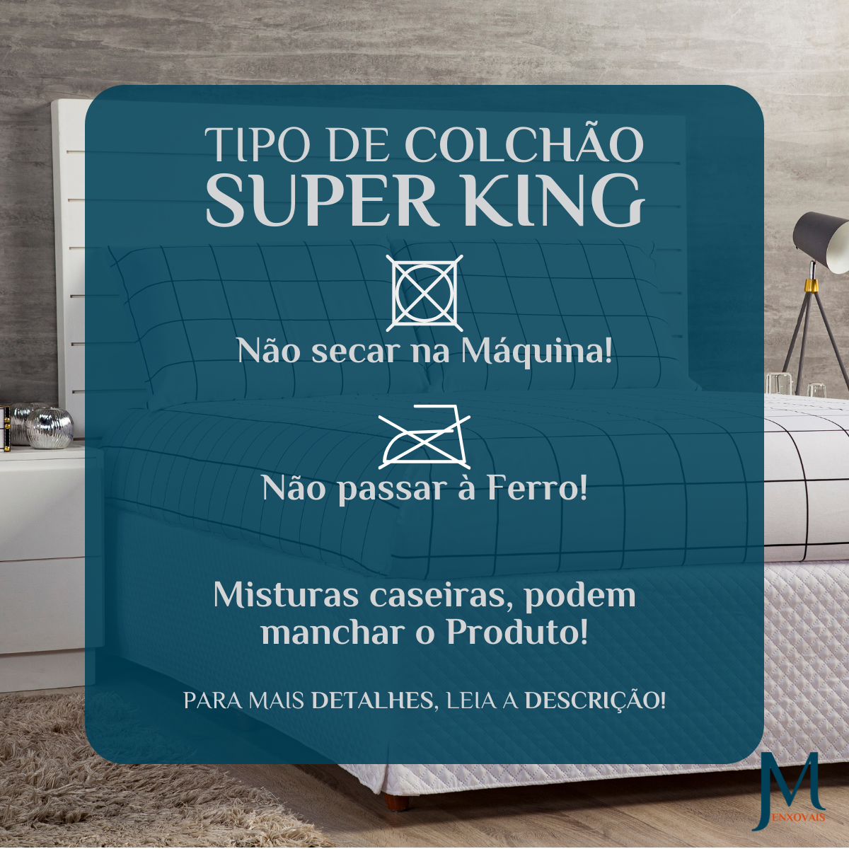 Conjunto Cama Casal King Size Aisha Estampado 100% Algodão Atual:branco - 6