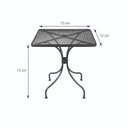 Ver imagem 7 de Conjunto Mesa para Jardim 70x70cm Tampo em Aço e 4 Cadeiras sem Braço Una OR Design