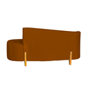Ver imagem 2 de Sofá Orgânico Decoração para Sala Recepção Veludo:terracota