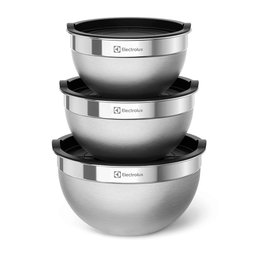 Conjunto de Bowls de Inox com tampa plástica ELECTROLUX - 1