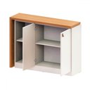 Ver imagem 3 de Mesa Escrivaninha Versa Home com Tampo Multifuncional 2 Portas Freijó/branco - Telasul