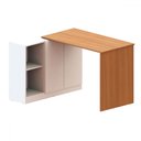 Ver imagem 2 de Mesa Escrivaninha Versa Home com Tampo Multifuncional 2 Portas Freijó/branco - Telasul