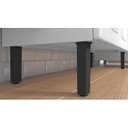 Ver imagem 5 de Balcão Cozinha em Aço 3 Portas 1 Gaveta 105cm com Tampo Rose Itatiaia Branco/Preto
